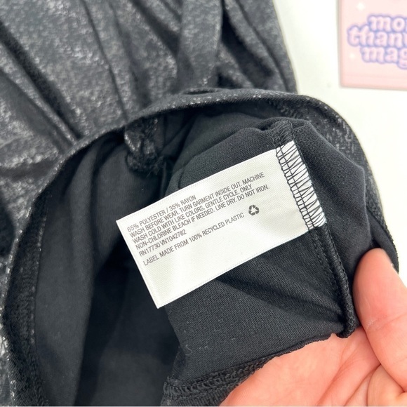 NWT MORE THAN MAGIC Girl's Black Glitter Front Knot Tank Top Size 4/5 - Picture 5 of 10